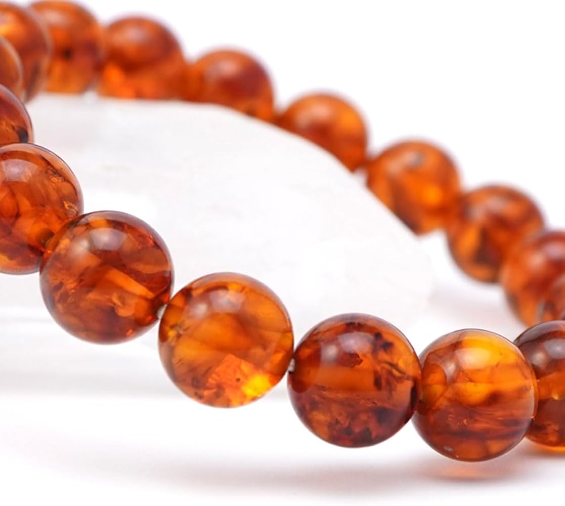 #限定 1点 ブラッドアンバー 10mm 18玉 ブレスレット Amazon.co.jp: アンバー 10mm 丸玉 ブレス ブレスレット 内周 約18cm